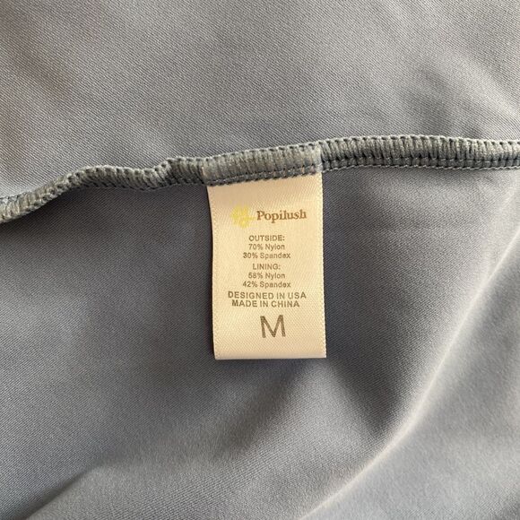 Popilush Blue Athletic Tennis Womens Dress Crisscross Back Built-In Shorts M NWT - Picture 13 of 13